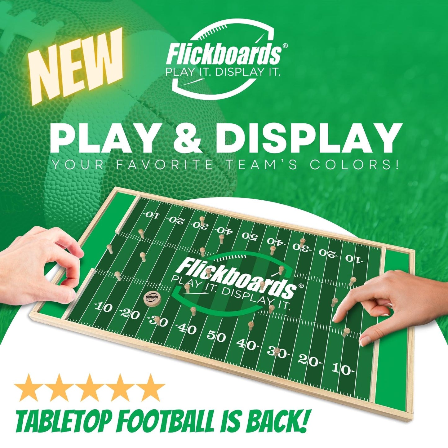 Team Colors - Green Football