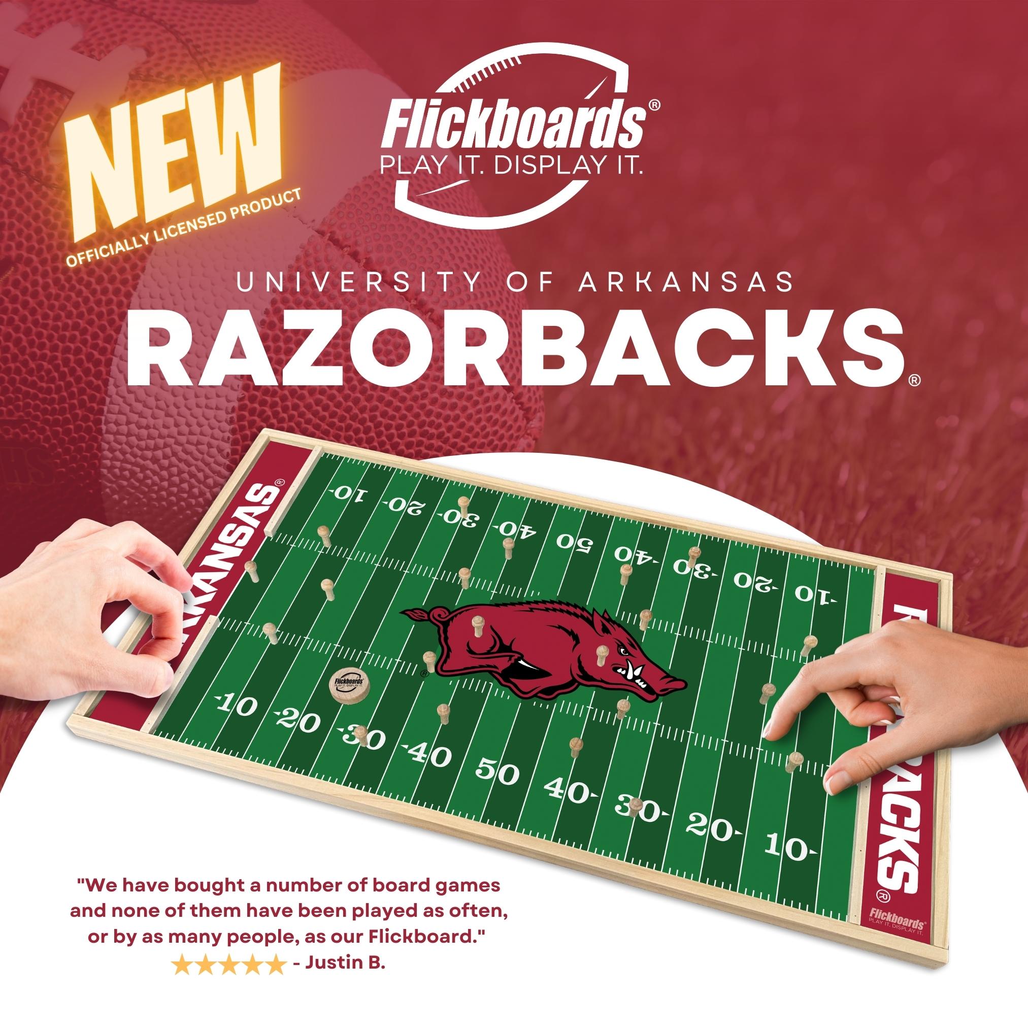 Univ. of Arkansas wooden popular football